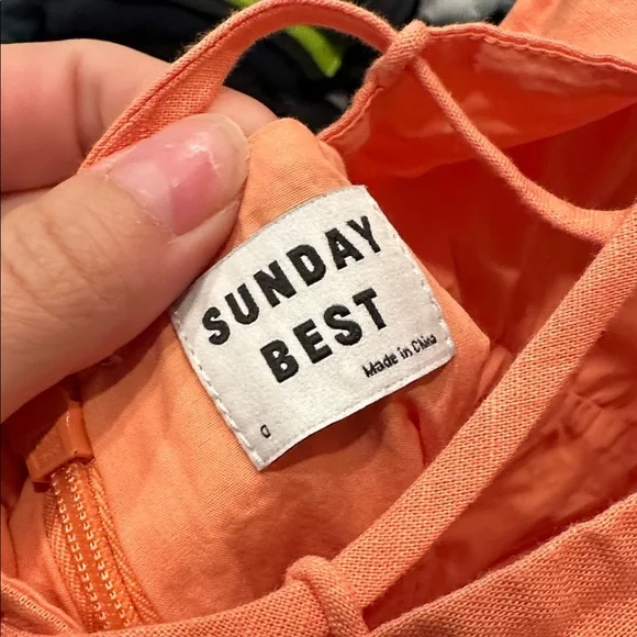 Aritzia Sunday Best orange mini dress - Picture 5 of 5